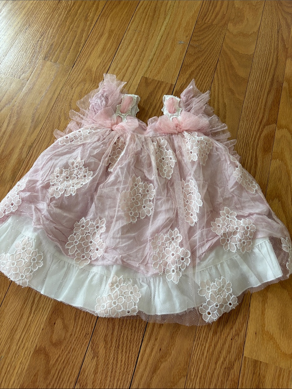 Pink fancy tulle dress